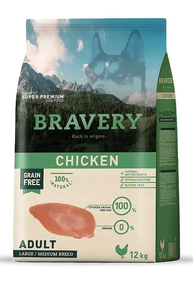 Bravery Chicken Adult Large/Medium Breeds 12 Kg