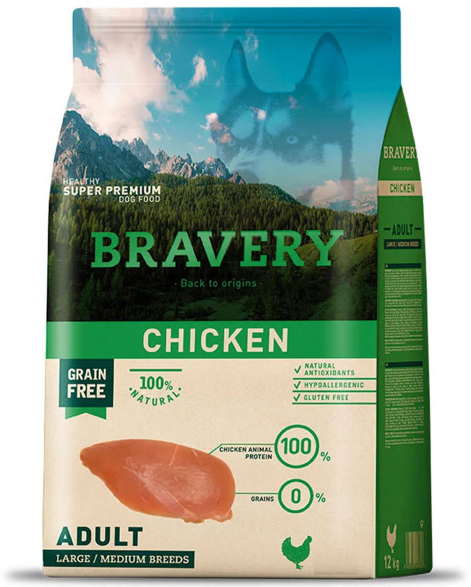 Bravery Chicken Adult Large/Medium Breeds 4 Kg
