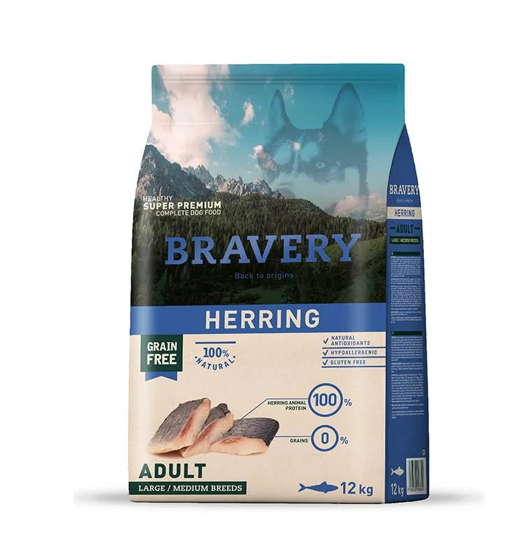 Bravery Herring Adult Large/Medium Breeds 12 Kg