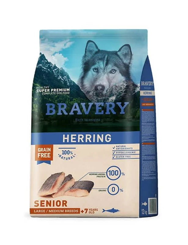 Bravery Herring Senior Large/Medium Breeds 4 Kg