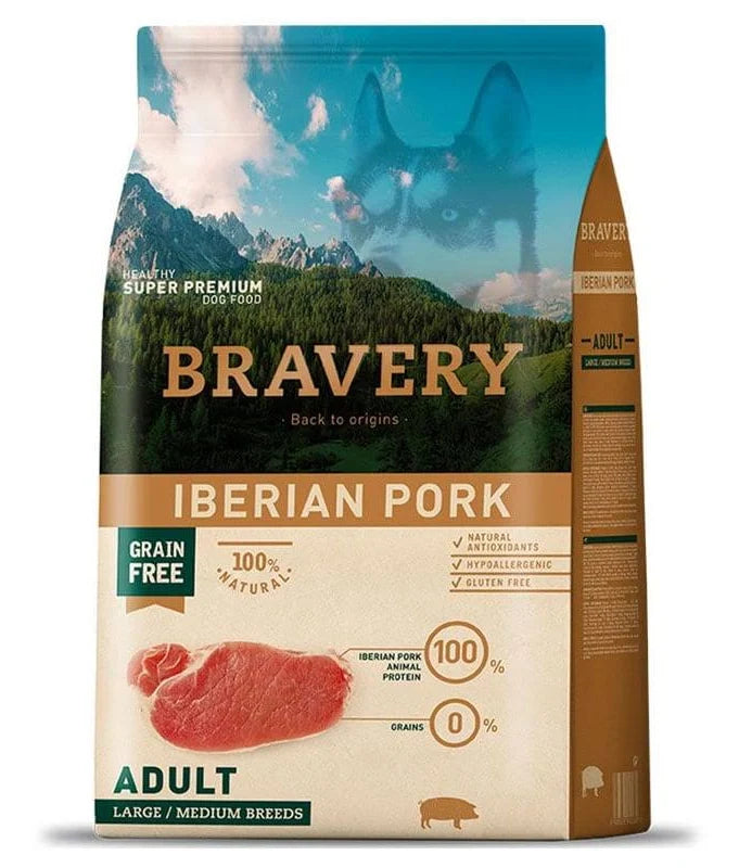 Bravery Iberian Pork Adult Large/Medium Breeds 12 Kg