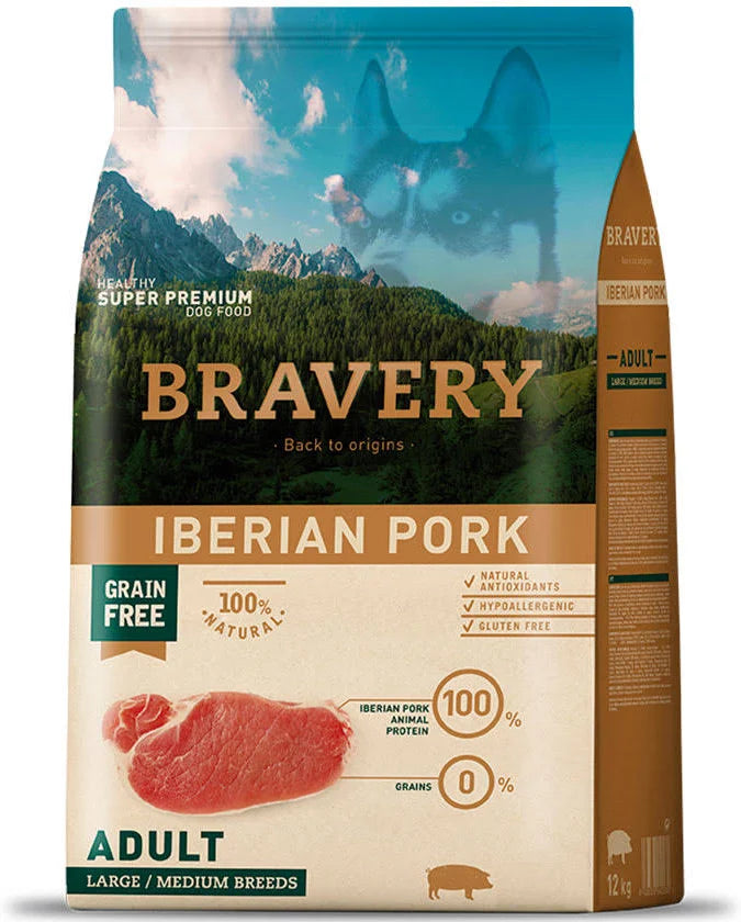 Bravery Light Iberian Pork Adult Large/Medium Breeds 4 Kg
