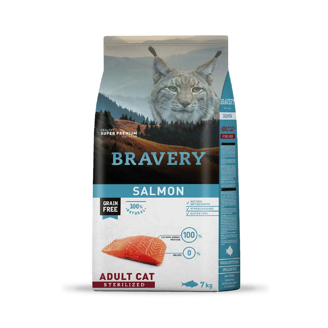 Bravery Salmon Adult Cat Sterilized 7 Kg