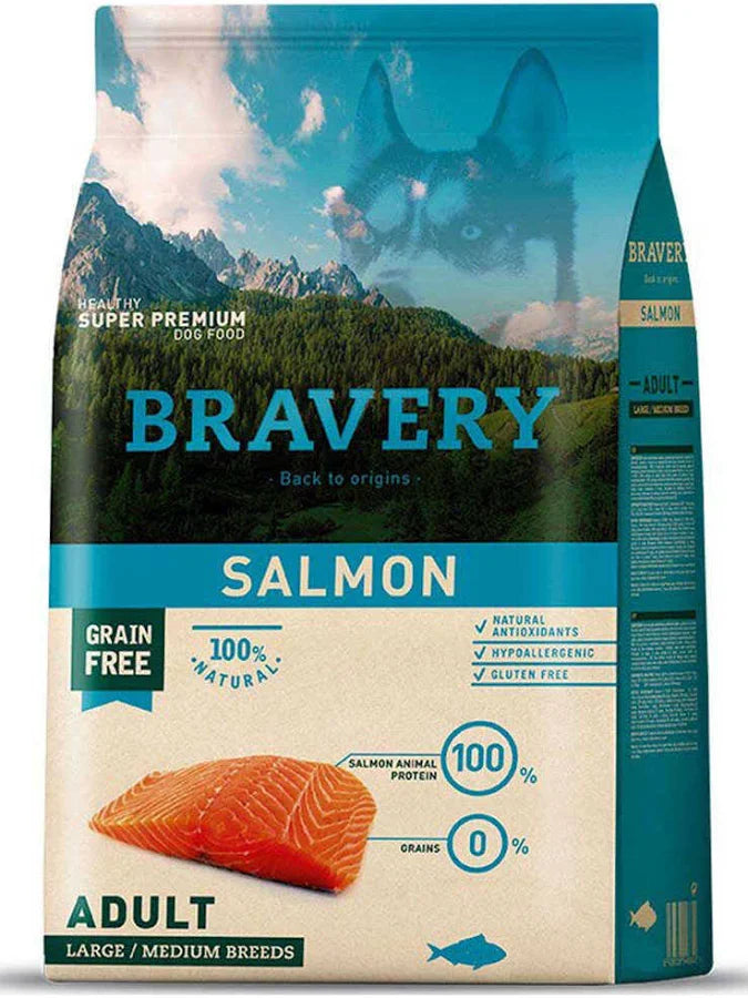 Bravery Salmon Adult Large/Medium Breed 12 Kg