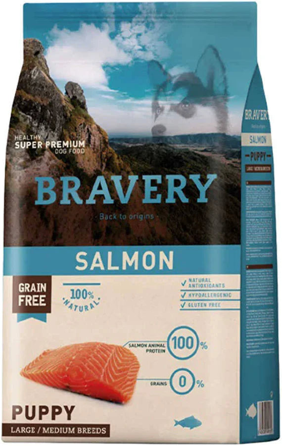 Bravery Salmon Puppy Large/Medium Breeds 4 Kg