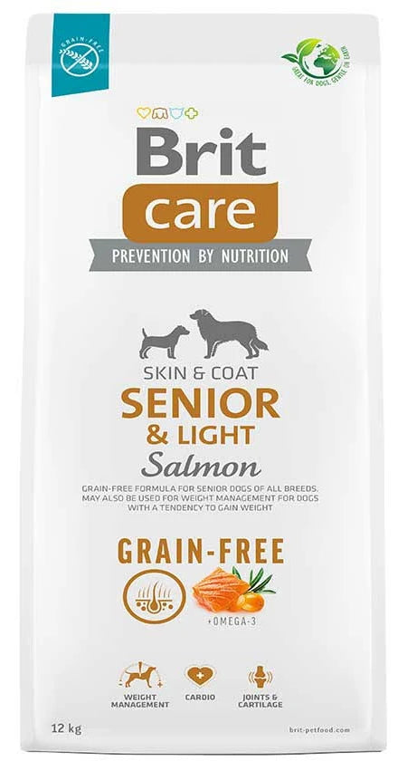 Brit Care Dog Grain-Free Senior & Light Salmon 12 Kg