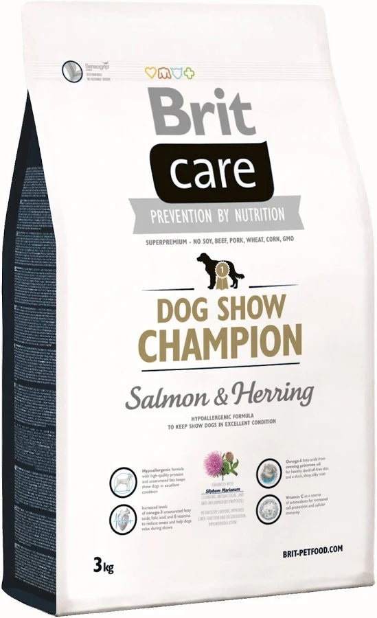 Brit Care Dog Hypoallergenic Dog Show Champion Salmon & Herring 3 Kg
