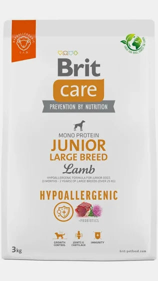 Brit Care Dog Hypoallergenic Junior Large Breed Lamb 3 Kg