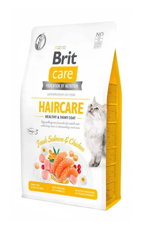 Brit Care Cat Grain-Free Haircare Healthy & Shiny Coat 7 Kg