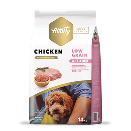 Amity Low Grain Chicken Adulto 14Kg