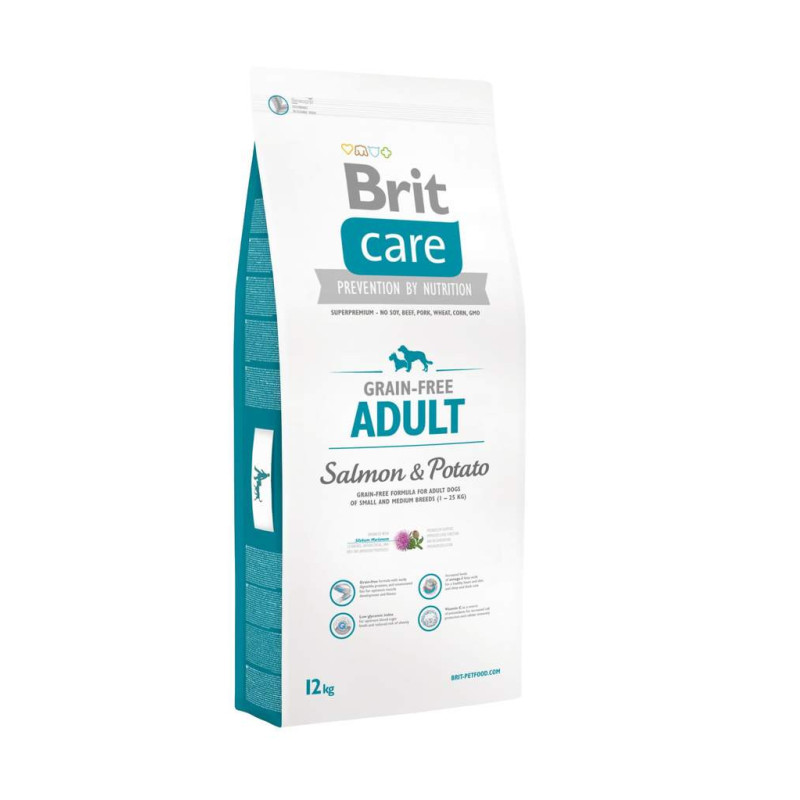 Brit Care Adulto -Salmon-3kg Perro Alimento Seco