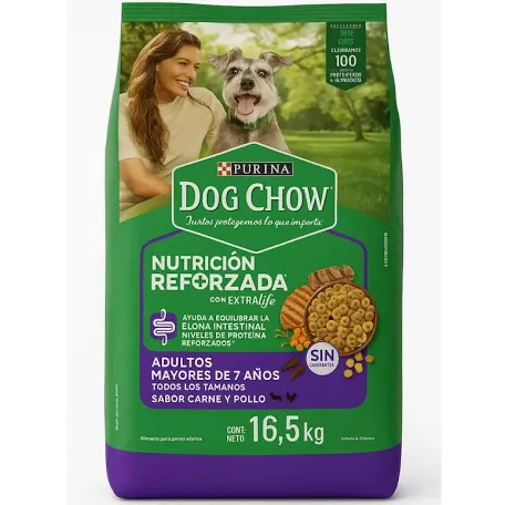DOG CHOW Adulto 7+ Longevidad 16.5 Kg