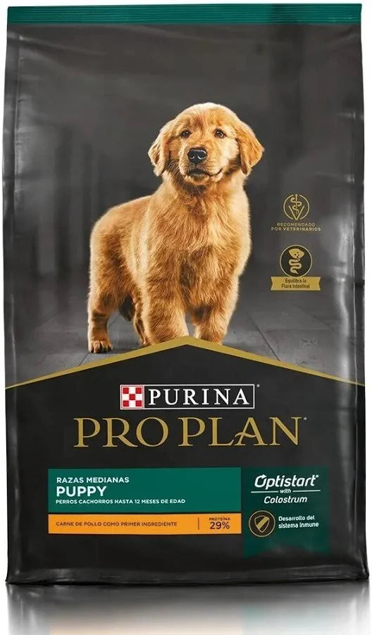 Pro Plan Puppy Razas Medianas Alimento Seco Perros Cachorro 12 Kg