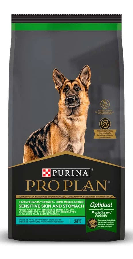 Pro Plan Sensitive Skin Salmon Razas Medianas y Grandes Adultos Alimento Seco Perros 3 Kg