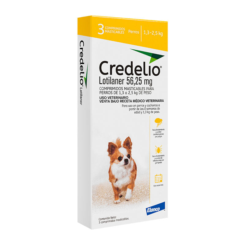 Credelio 1.3-2.5Kg - 3Comprimidos