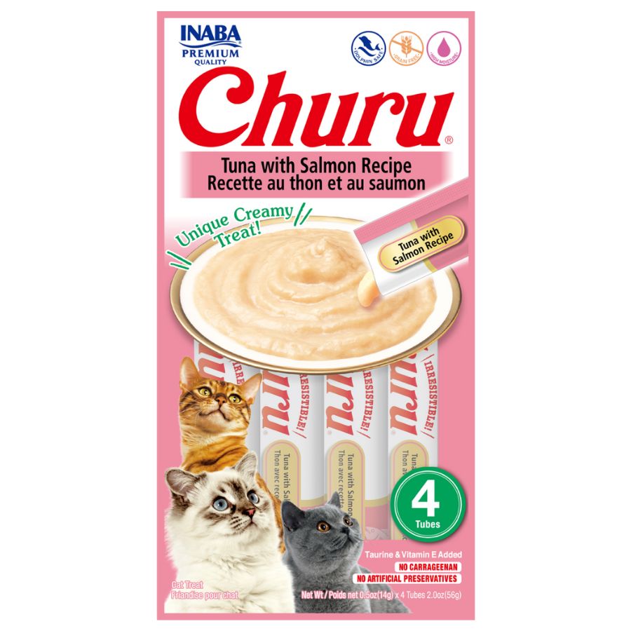 Churu Atún con Salmón* (paquete conteniendo 4 tubitos)