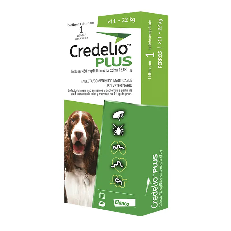 Credelio Plus 11kg a 22 Kg - 1 Comprimido