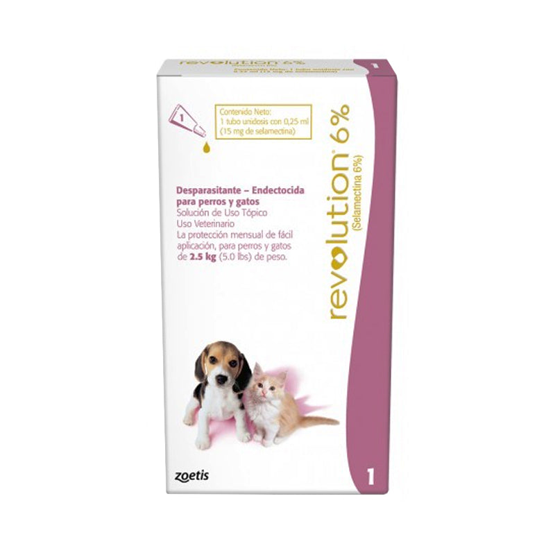 Revolution Pipeta Perro y Gato Hasta 2.5 Kg