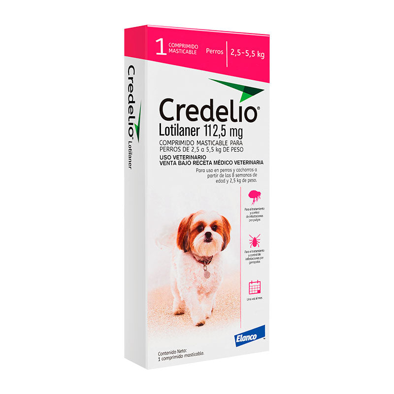 Credelio 2.5 a 5.5kg – 1 Comprimido