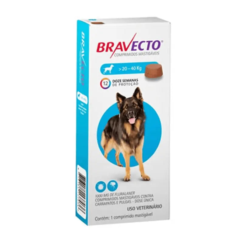 Bravecto 20 Kg a 40 Kg - 12 Semanas