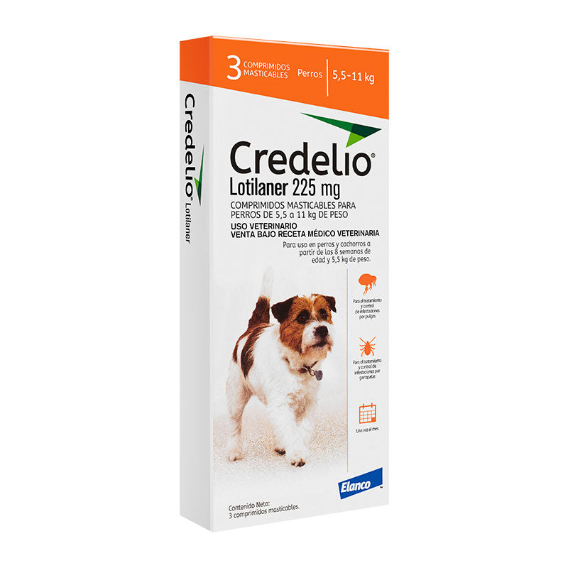 Credelio 5,5 a 11kg - 3 Comprimidos