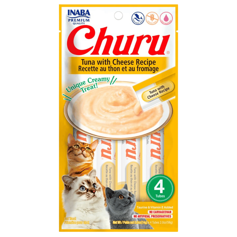 Churu Atún con Queso (paquete conteniendo 4 tubitos)