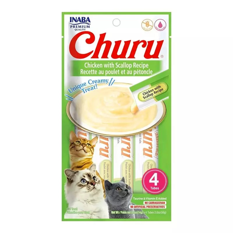 Churu Pollo con Ostiones (paquete conteniendo 4 tubitos)