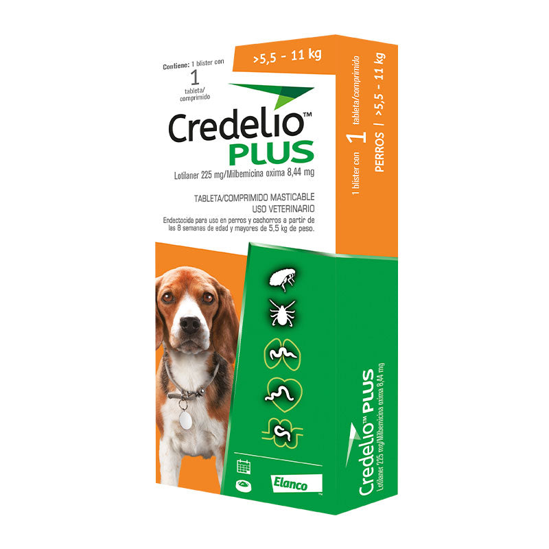 Credelio Plus 5.5kg a 11kg - 1 Comprimido