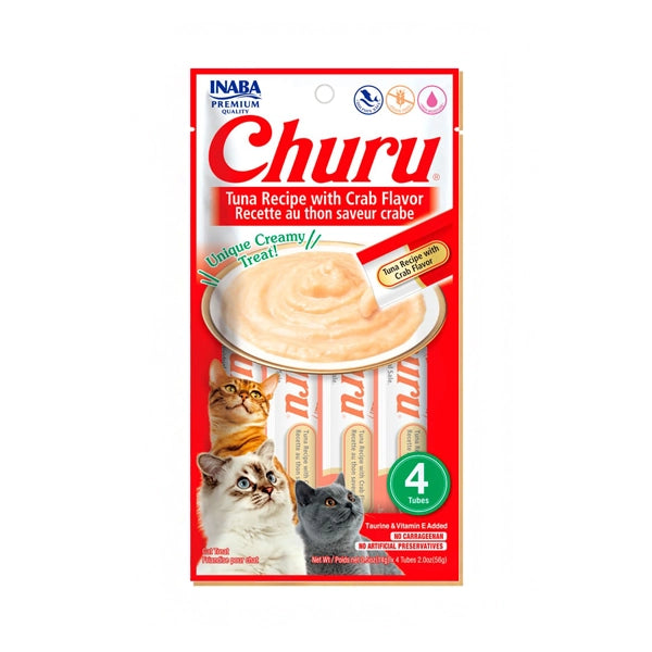 Churu Atún con Cangrejo (paquete conteniendo 4 tubitos)
