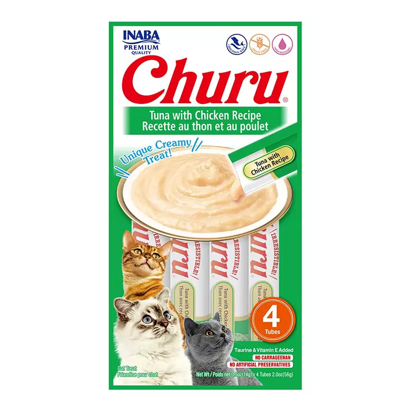 Churu Atún con Pollo * (paquete conteniendo 4 tubitos)
