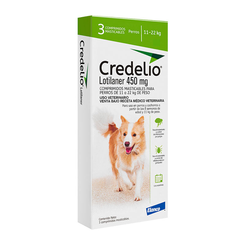 Credelio 11 a 22 kg - 3 Comprimidos