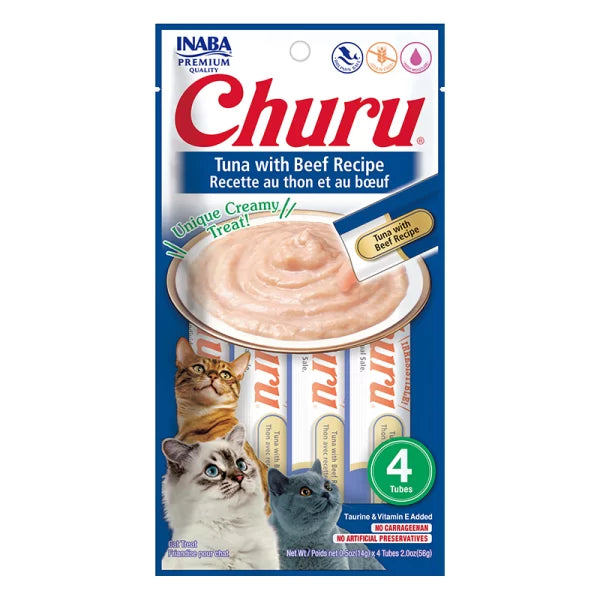Churu Atún con Carne (paquete conteniendo 4 tubitos)