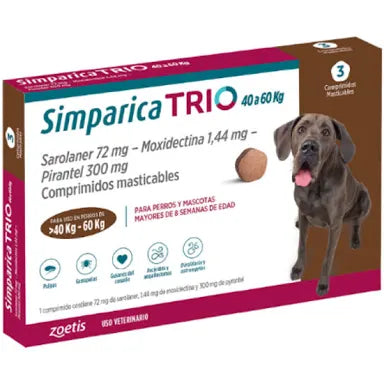 Simparica Trio 40-60Kg - 3 Comprimidos