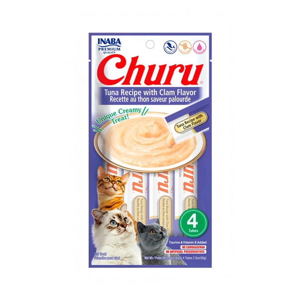 Churu Atún con Almeja (paquete conteniendo 4 tubitos)
